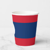Laos Flag Pappbecher (Rückseite)