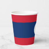 Laos Flag Pappbecher (Vorderseite)