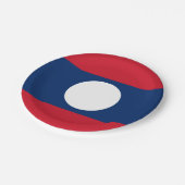 Laos Flag Pappteller (Schrägansicht)