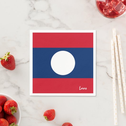 Laos Flag Party-Mode /Sportfans Serviette (Beispiel)
