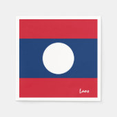 Laos Flag Party-Mode /Sportfans Serviette (Vorderseite)