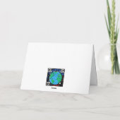 Laos Flag Patriotic Birthday Karte (Rückseite)