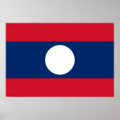 Laos Flag Poster (Vorne)