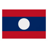 Laos Flag Poster (Vorderseite)