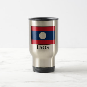 Laos Flag Reisebecher