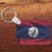 Laos Flag Schlüsselanhänger (Rückseite)