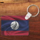 Laos Flag Schlüsselanhänger (Vorderseite)