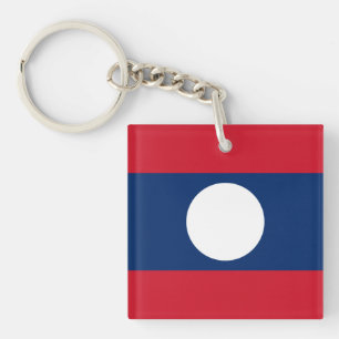 Laos Flag Schlüsselanhänger