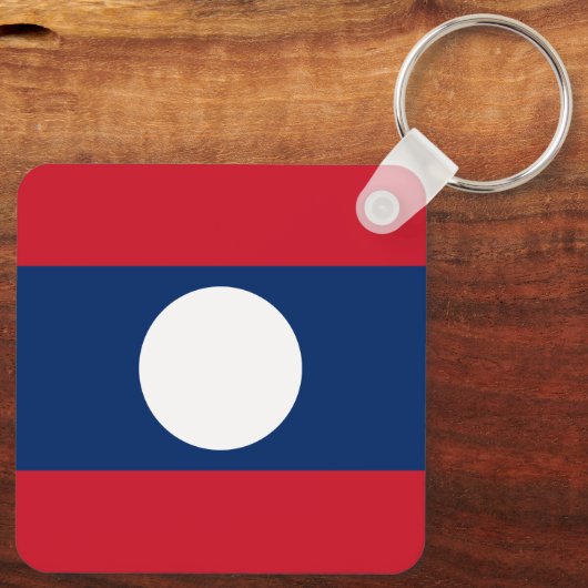 Laos Flag Schlüsselanhänger (Rückseite)