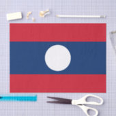 Laos Flag Seidenpapier (Handwerk)