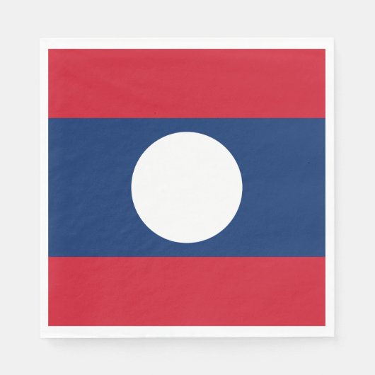 Laos Flag Serviette (Vorderseite)