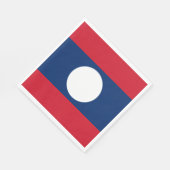 Laos Flag Serviette (Ecke)