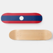 Laos Flag Skateboard (Horizontal)