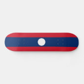 Laos Flag Skateboard (Horizontal)