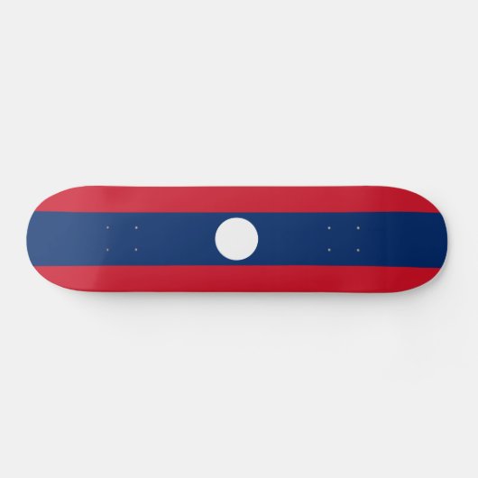 Laos Flag Skateboard (Horizontal)