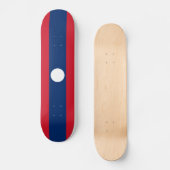 Laos Flag Skateboard (Vorderseite)
