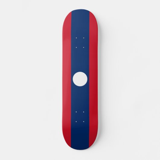 Laos Flag Skateboard (Vorderseite)