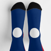 Laos Flag Socken (Oben)