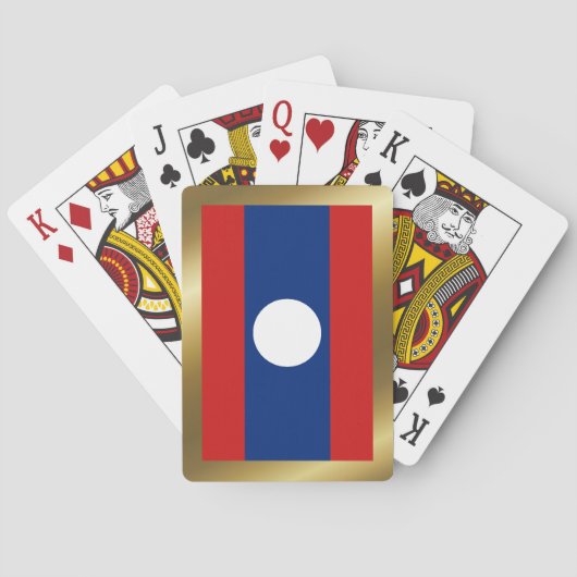 Laos Flag Spielkarten (Rückseite)
