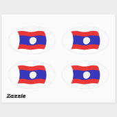 Laos Flag Sticker (Blatt)