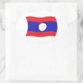 Laos Flag Sticker (Tasche)