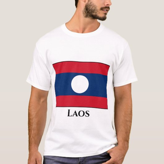 Laos Flag T-Shirt (Vorderseite)