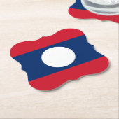 Laos Flag Untersetzer (angewinkelt)