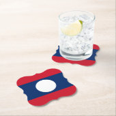 Laos Flag Untersetzer (Vor Ort)