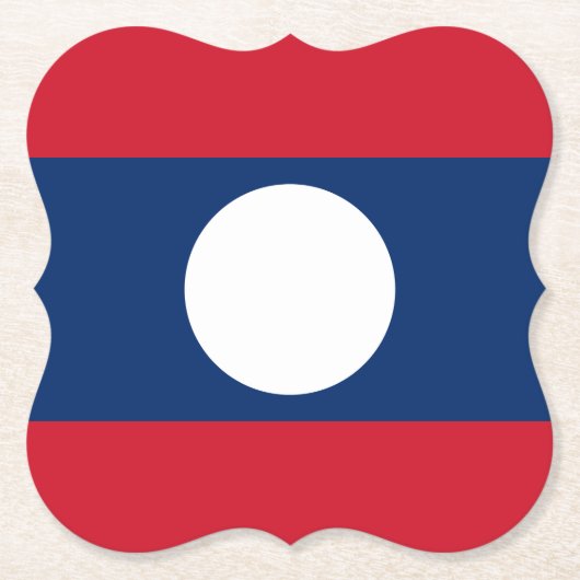 Laos Flag Untersetzer (Vorderseite)