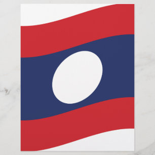 Laos Flag Wave