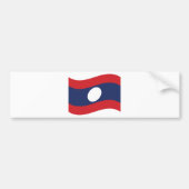 Laos Flag Wave Autoaufkleber (Vorne)