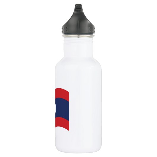 Laos Flag Wave Edelstahlflasche (Rechts)