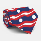 Laos Flag Wave Krawatte (Gerollt)