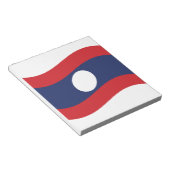 Laos Flag Wave Notizblock (angewinkelt)