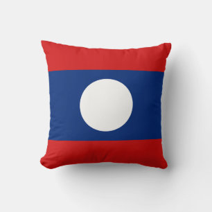 Laos Flag x Flag Kissen