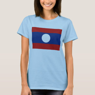 Laos Flag x Map T - Shirts