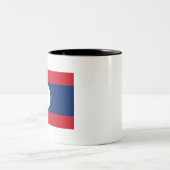 Laos Flag Zweifarbige Tasse (Mittel)