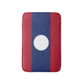 Laos-Flagge Badematte (Vorderseite Vertikal)