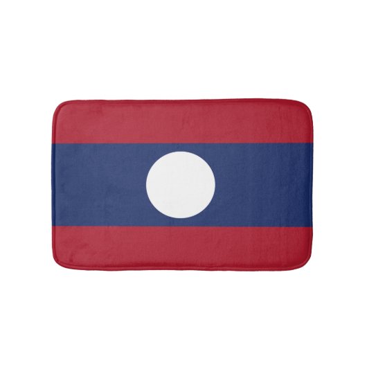 Laos-Flagge Badematte (Vorderseite)