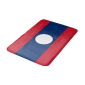 Laos-Flagge Badematte (Schrägansicht)