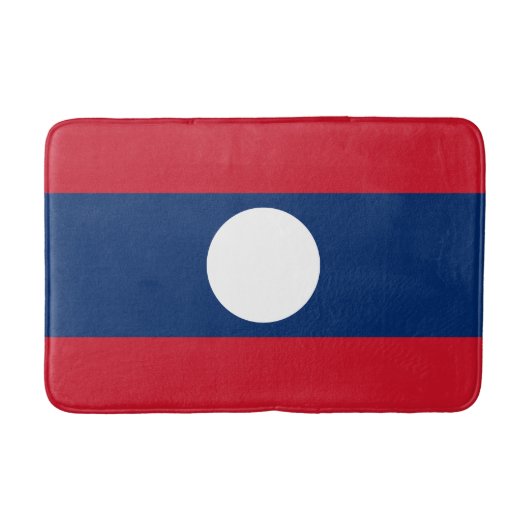 Laos-Flagge Badematte (Vorderseite)