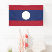 Laos-Flagge Banner (Insitu)