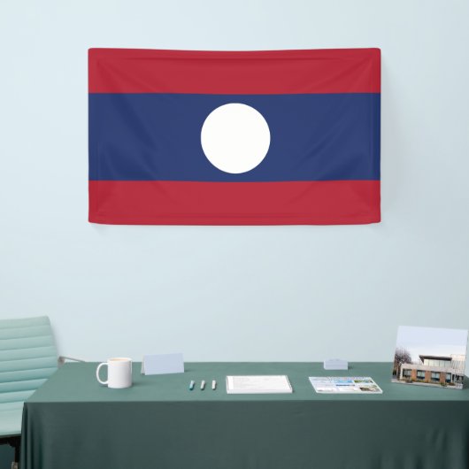 Laos-Flagge Banner (Messeveranstaltung)