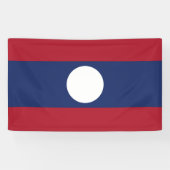 Laos-Flagge Banner (Horizontal)
