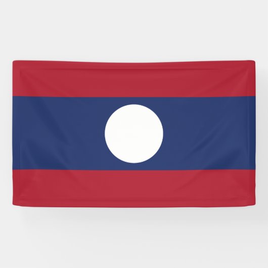 Laos-Flagge Banner (Horizontal)