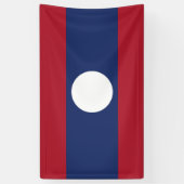 Laos-Flagge Banner (Vertikal)