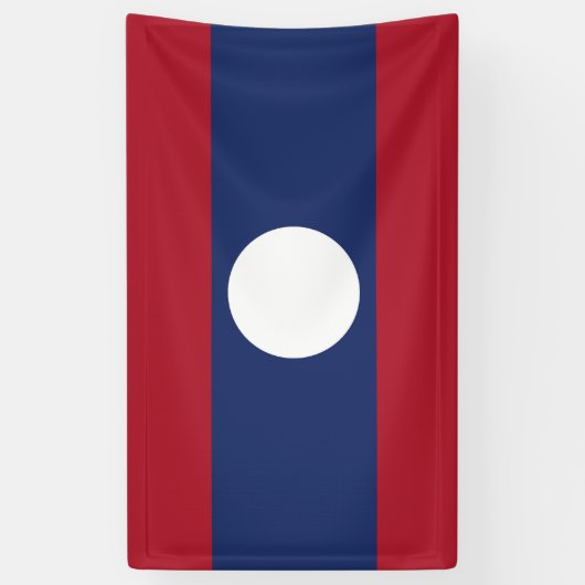 Laos-Flagge Banner (Vertikal)