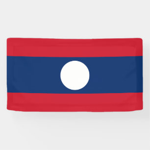 Laos Flagge Banner