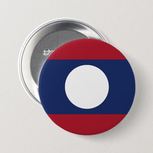 Laos-Flagge Button (Vorne & Hinten)