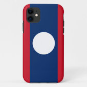 Laos-Flagge Case-Mate iPhone Hülle (Rückseite)